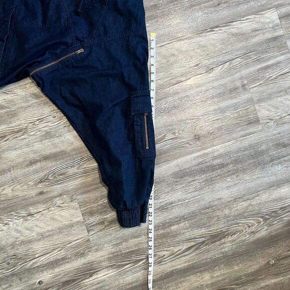 Nike Force Vintage Denim Bomber Jacket Men’s Small 90s Zip Up Made in Taiwan - Picture 6 of 13